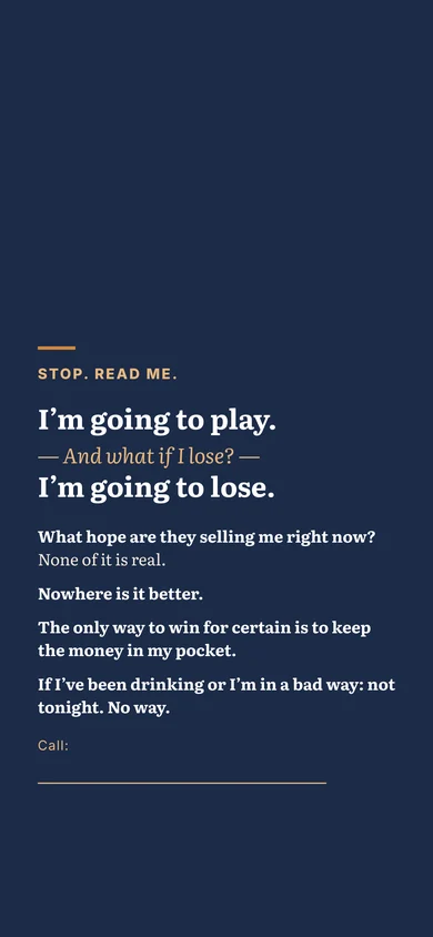 Card 1, the emergency card: I'm going to play. And what if I lose? I'm going to lose.